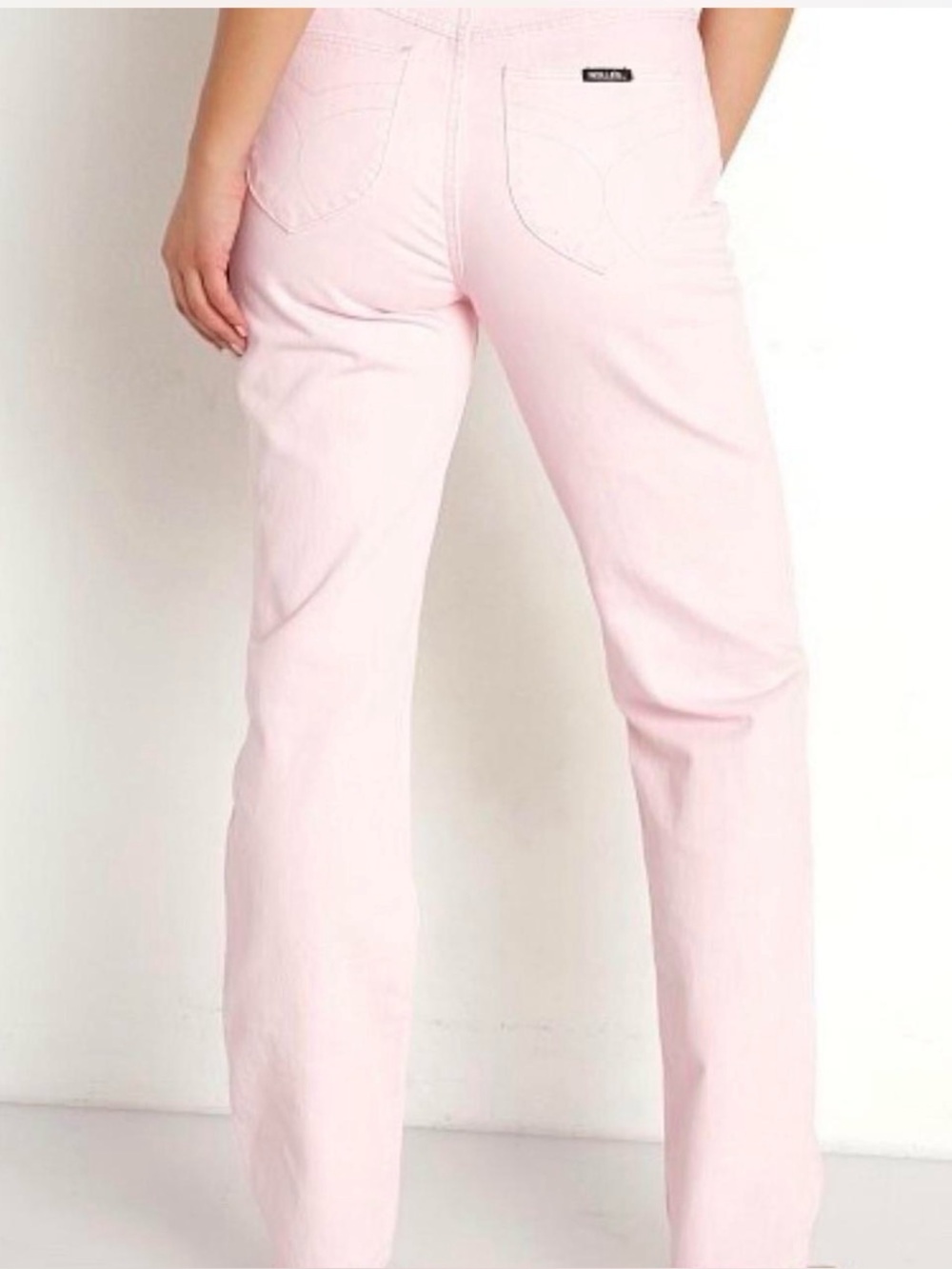 Summer Denim Rolla’s Women’s Classic Straight Pant 90's Pink High Rise Size 26